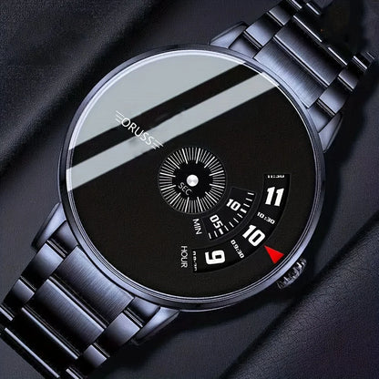 ORUSS Men's Ultra-Thin Quartz Watch - Minimalist Alloy Wristwatch