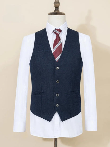 Men's Classic Single-Breasted Formal Suit Set