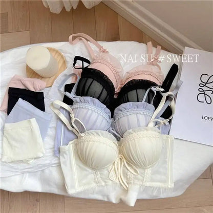 Wireless Lolita Bra Set