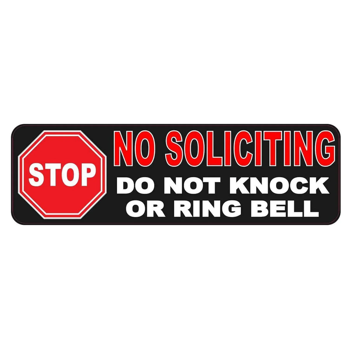 No Soliciting Vintage Metal Aluminum Sign