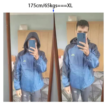 Men's Lightweight Waterproof Rain Jacket 5000mm Windbreaker