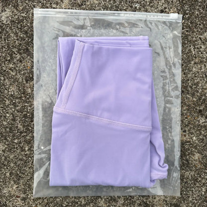 Solid Color High Waist Leggings with Pocket