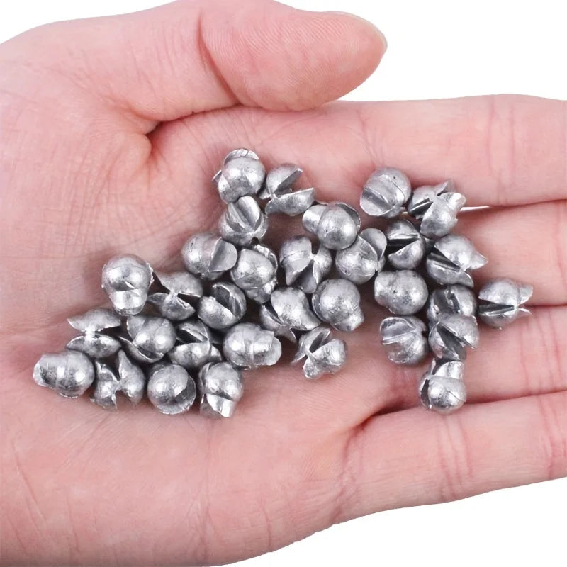 50Pcs Removable Split Shot Fishing Weights