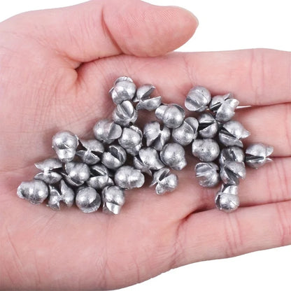 50Pcs Removable Split Shot Fishing Weights