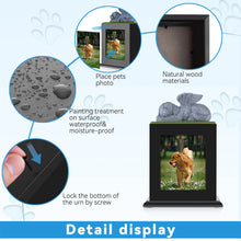 Large Cremation Photo Box Wood Keepsake Memorial Urn