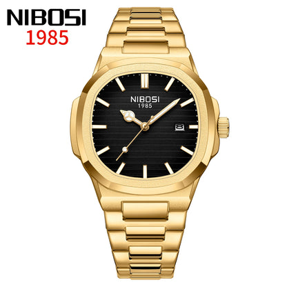 NIBOSI Stainless Steel Quartz Watch