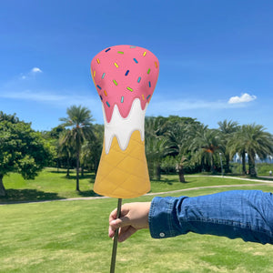 Ice Cream Embroidered Golf Driver Head Cover