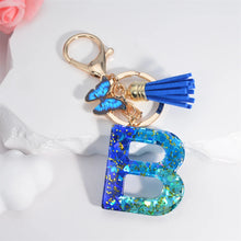 Alphabet Tasseled Keychain