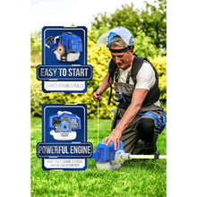 26cc Gas Powered 3 in 1 String Trimmer/Edger 17'' with 10'' Brush Cutter & Shoulder Strap