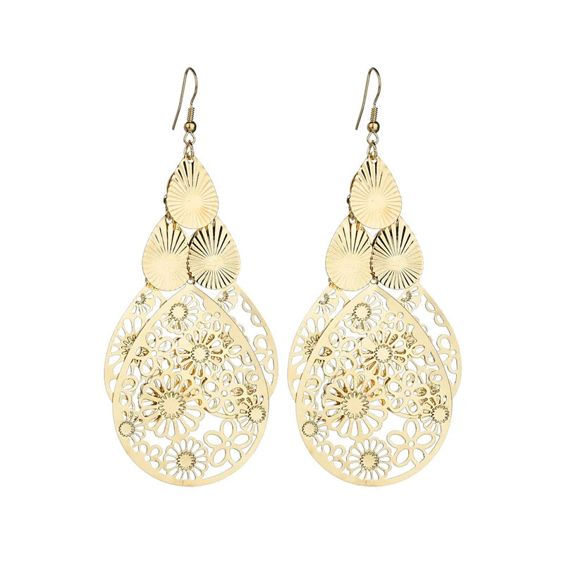 Floating Long Hook Earrings