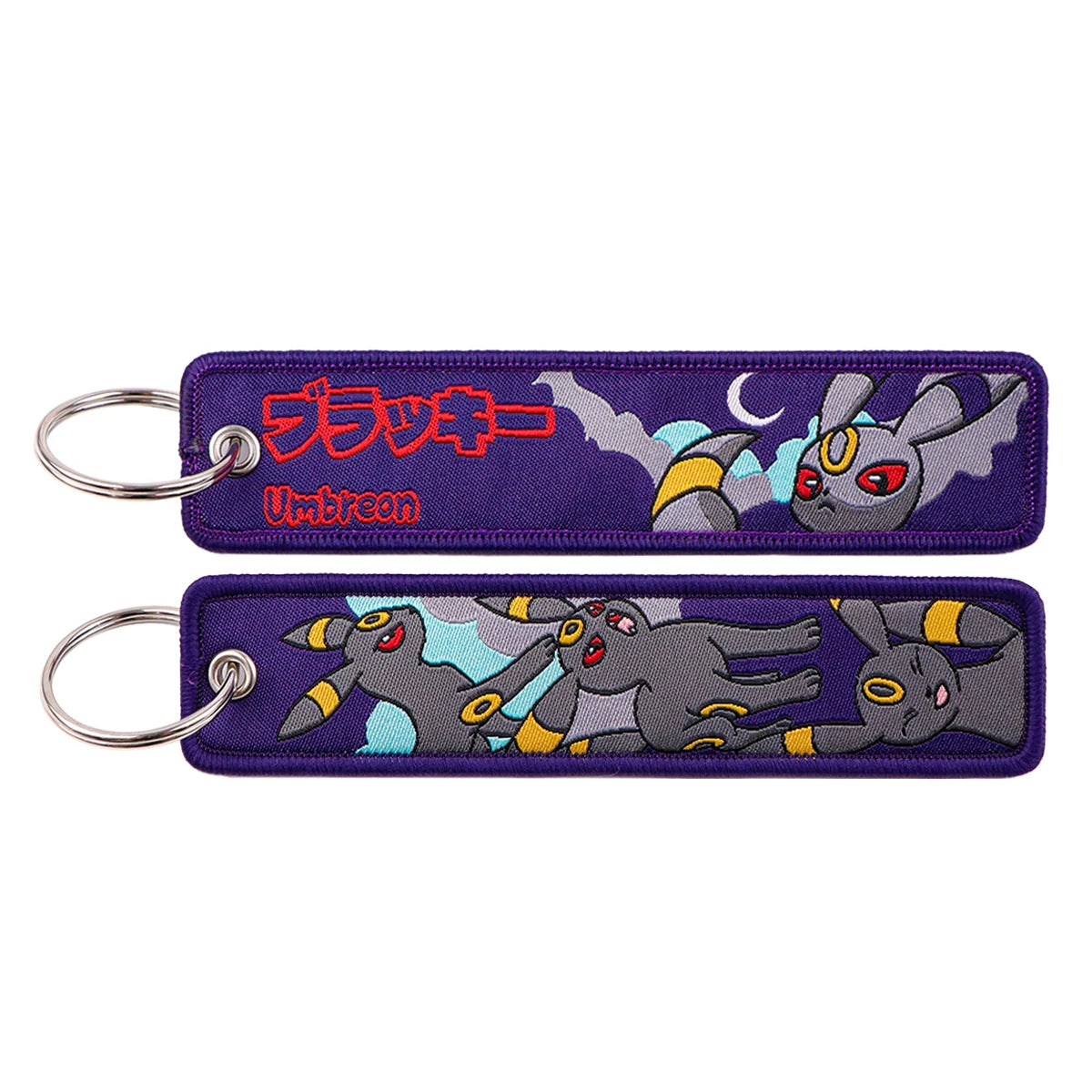 Japanese Anime Embroidered Fob Jet Tag Keychain