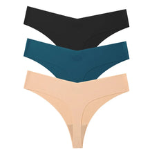 3Pcs Seamless Low-waist Thongs