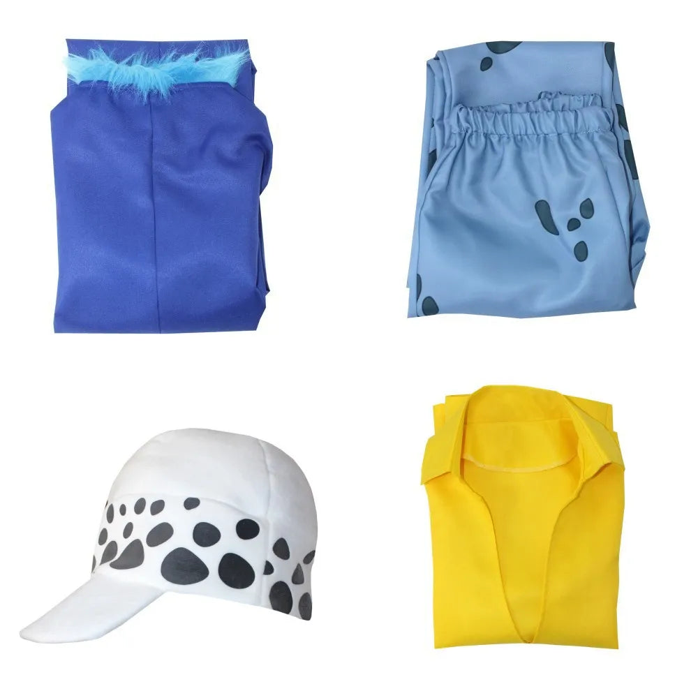 Anime Trafalgar Law Cosplay Costume & Cloak Set