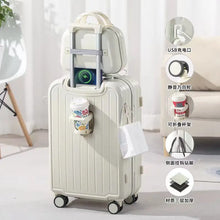 Small Cup Holder Trolley Suitcase