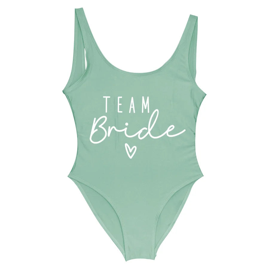 Team Bride One-Piece Swimsuit