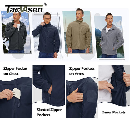 TACVASEN Men's Full-Zip Thermal Fleece Outdoor Jacket