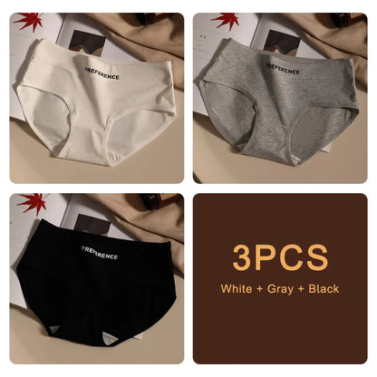 3PCS Seamless Soft Cotton Briefs