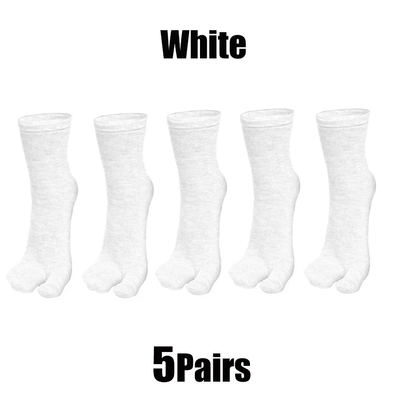 Unisex Japanese Style Cotton Tabi Two-Finger Socks