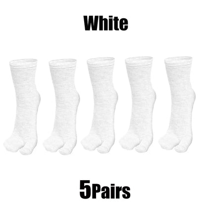 Unisex Japanese Style Cotton Tabi Two-Finger Socks