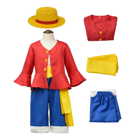 Anime Monkey D. Luffy Cosplay Costume Set