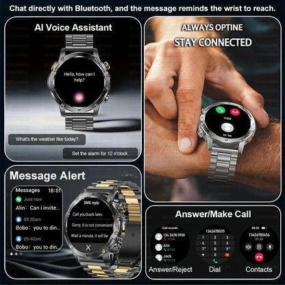 Military Smart Watch 1000Mah Battery
