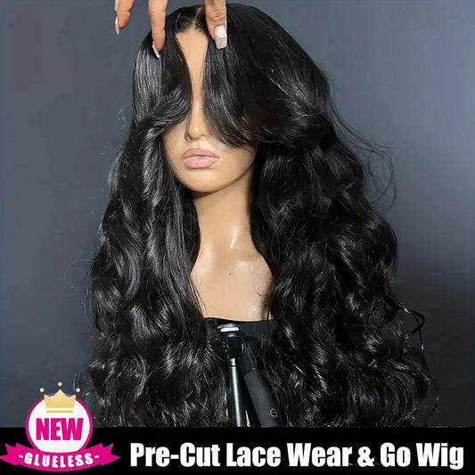 250% Density Glueless Human Hair Lace Front Wig