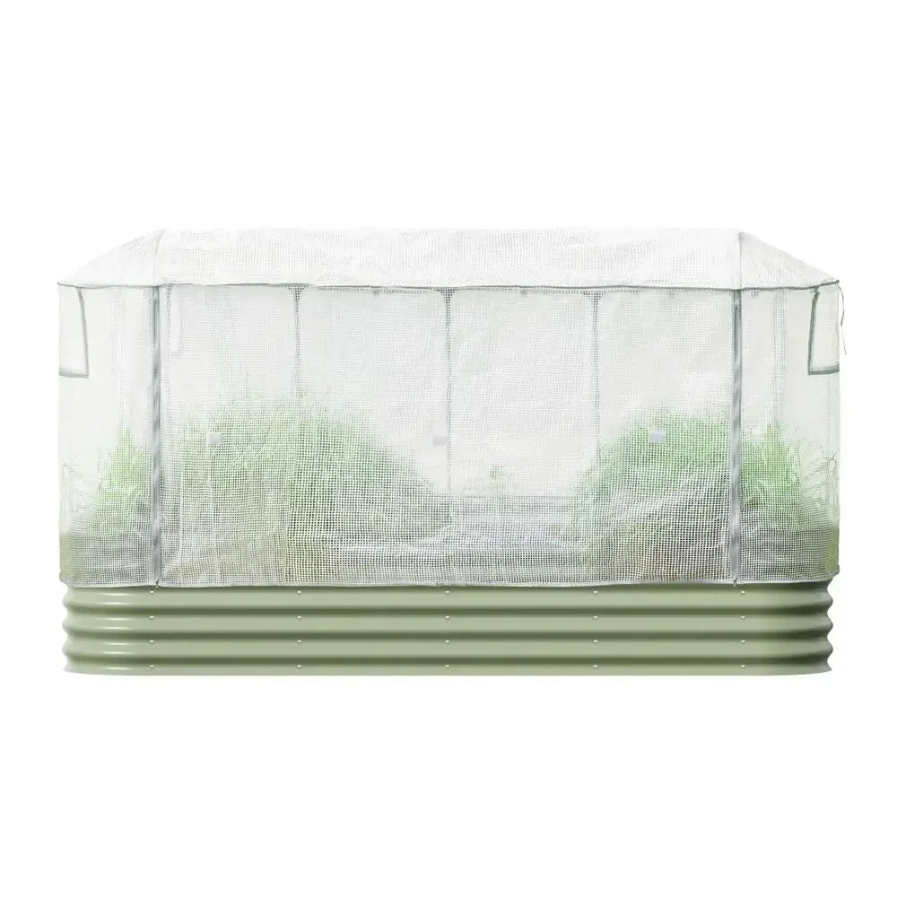 All-Weather Garden Frost Cover System (2-Pack) – Raised Bed Greenhouse Cover