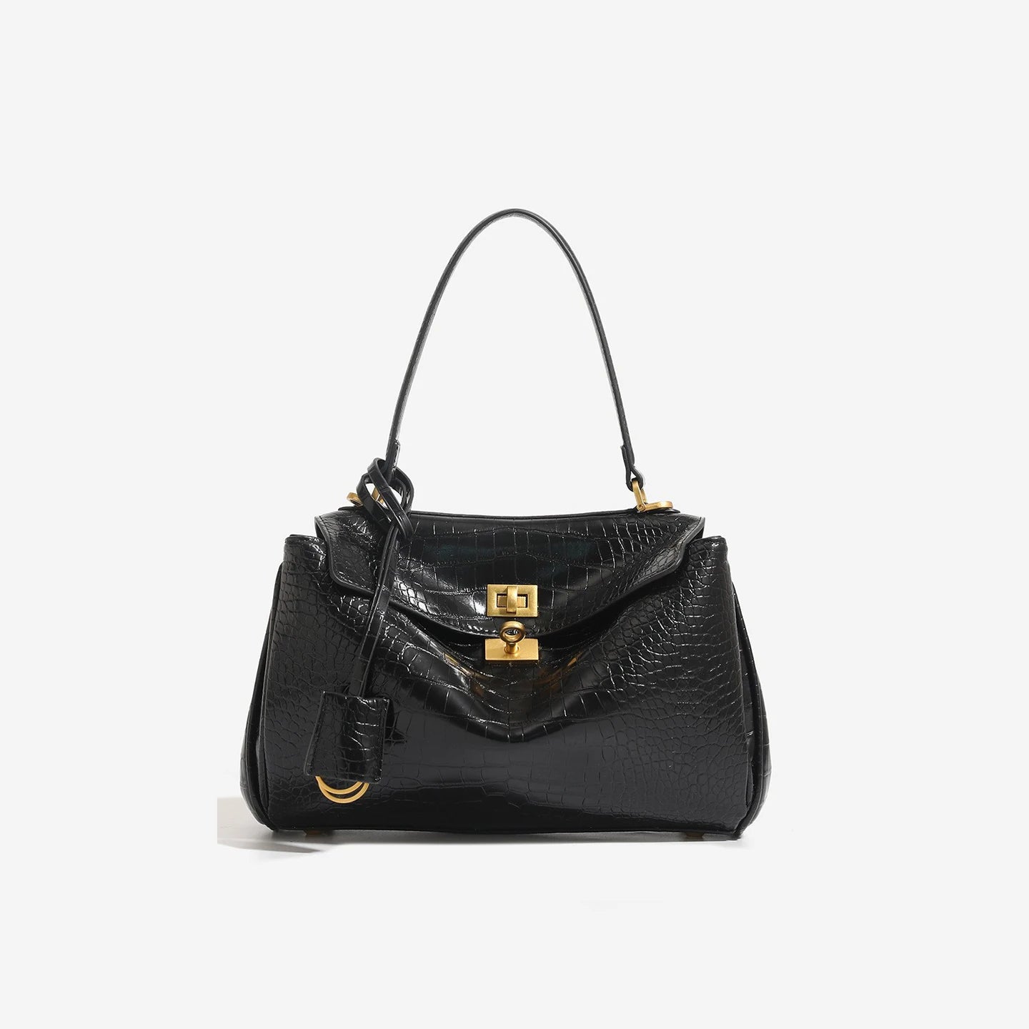 Women's Split Leather Large Capacity Tote Bag & Shoulder Handbag