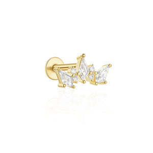 CANNER Simple Flat Head Pierced Stud Earrings
