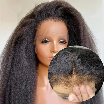 Straight Human Hair Glueless Frontal Wig