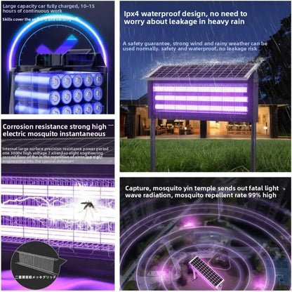 JOYINLED Solar Powered Waterproof Mosquito Killer Lamp and Outdoor Garden Light