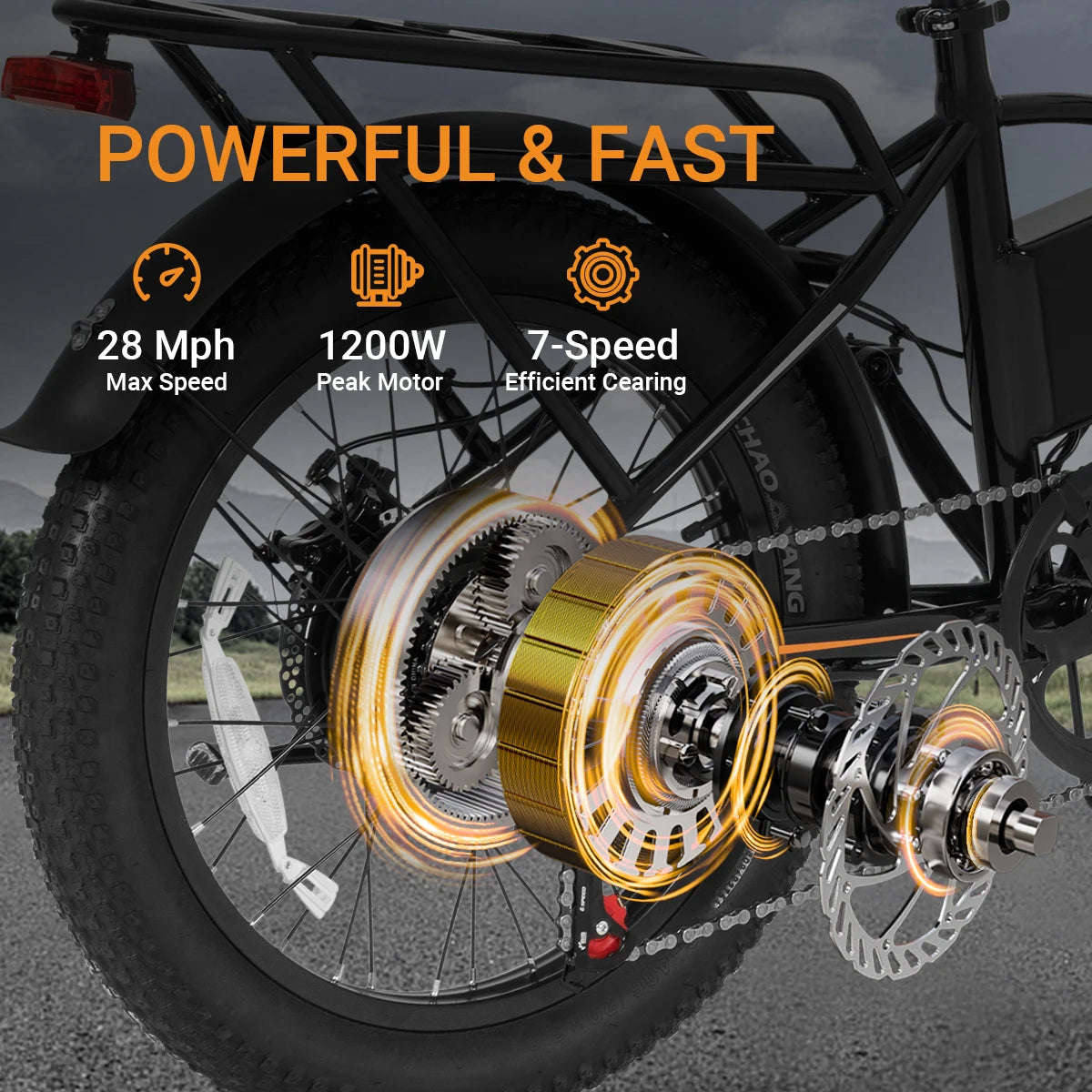 A20 1200W 48V10.4AH Lithium Battery Electric Bike