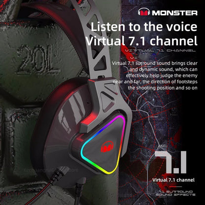 Monster N3S ENC RGB Wireless Gaming Headset