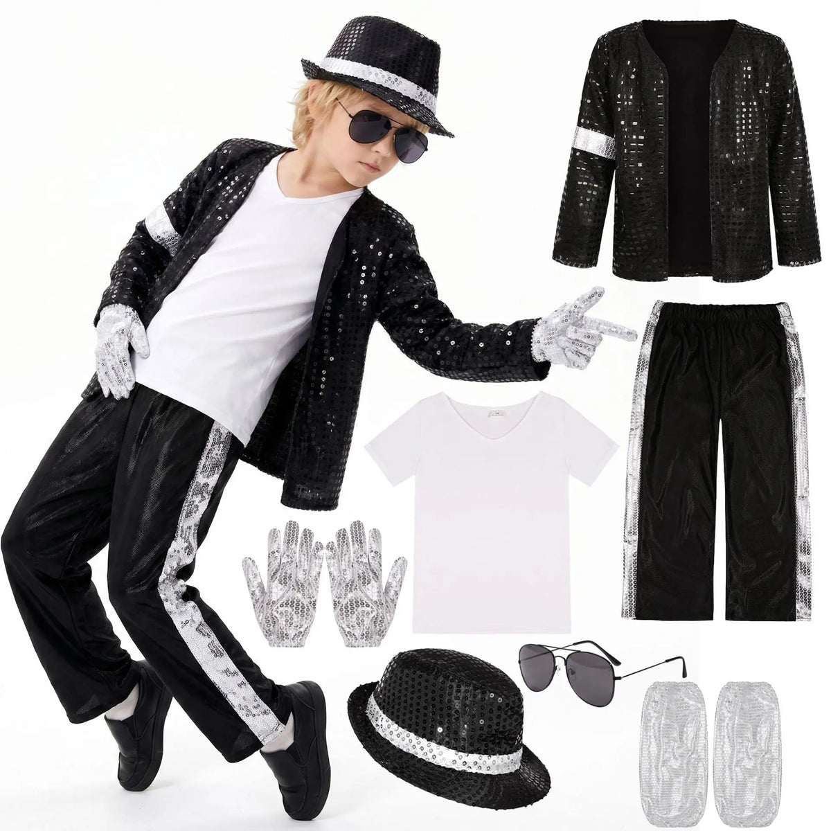 Kids' Superhero Cosplay Jumpsuit Set - Full Bodysuit Costume for Halloween & Party Dress Up