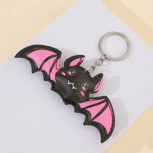 Halloween Cute Pink Bat Keychain