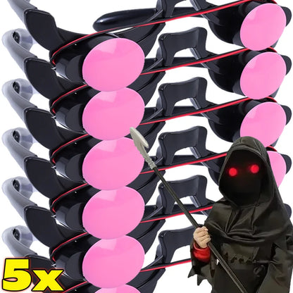 Halloween LED Luminous Glasses Carnival Party Cosplay Prop Horror Red Eye Glasses Glow in The Dark Halloween Party Creative Gift