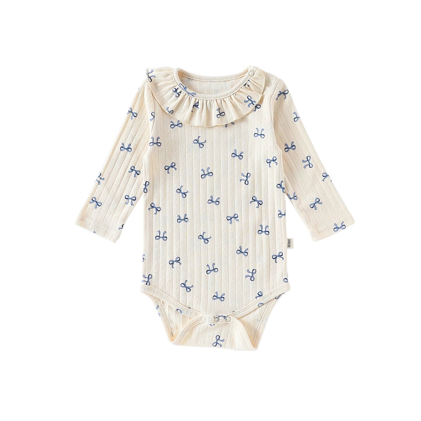 Heart Print Baby Girl 100% Cotton Long Sleeve Romper