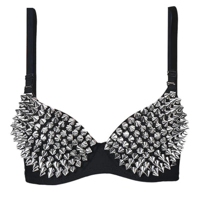 Women's Wireless Push-Up Plunge Sequined Bra