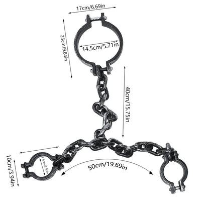Halloween Plastic Link Chains Horror Prop Decoration