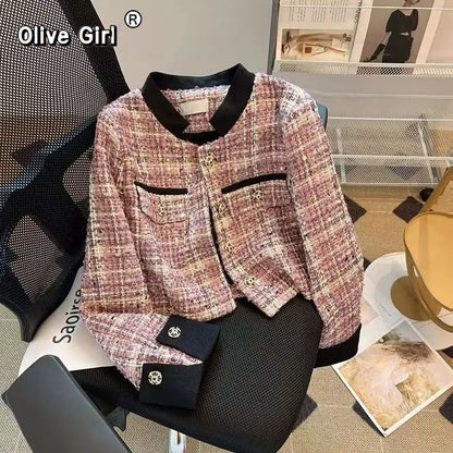Women's Elegant Sequined Single-Breasted Crop Jacket Coat