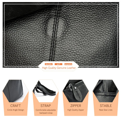 Zency Stylish Genuine Leather Backpack