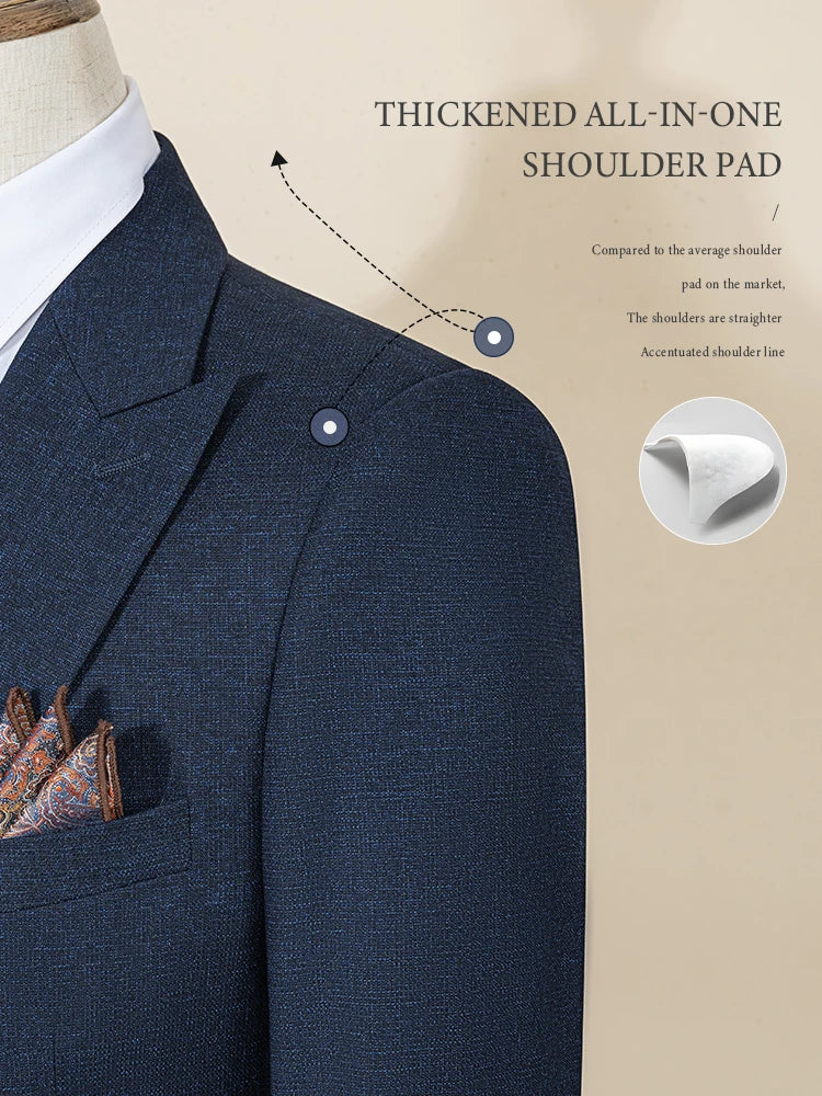 Men's Classic Single-Breasted Formal Suit Set