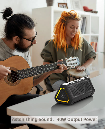 MLOVE P3 40W Portable Outdoor Bluetooth Speaker – IPX7 Waterproof with RGB Lights