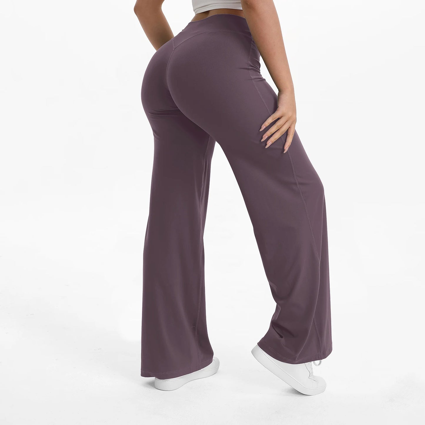 NCLAGEN Women’s Seamless Flare Yoga Leggings – High-Waist Butt Lifting Activewear