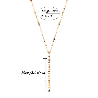 Stainless Steel Multilayer Sequined Choker Necklace
