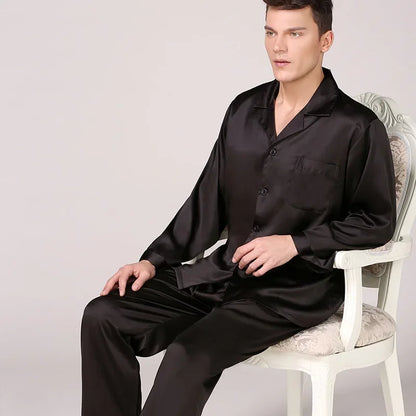 Satin  Cozy Soft Long Sleeve Pajama Set