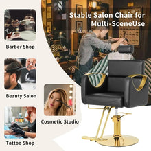 360° Swivel Hair Stylist Barber Chair with Headrest