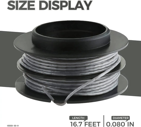 8-Pack Commercial-Grade String Trimmer Spool & Line Replacement Set