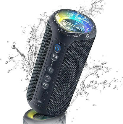 Ortizan 40W Portable Bluetooth Speaker, Wireless Outdoor IPX7 Waterproof Speaker with RGB Lights