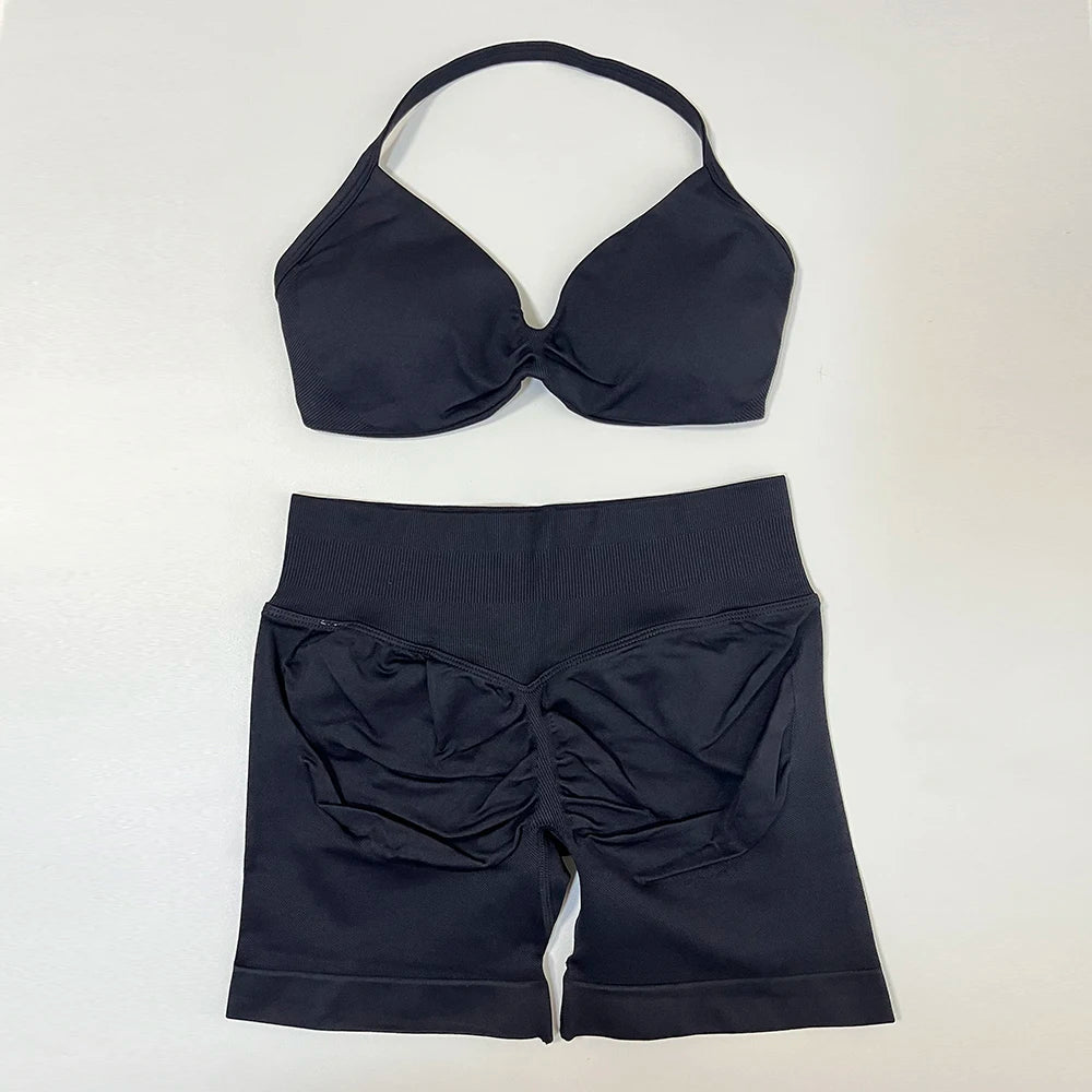 2Pces Seamless Sportswear Set